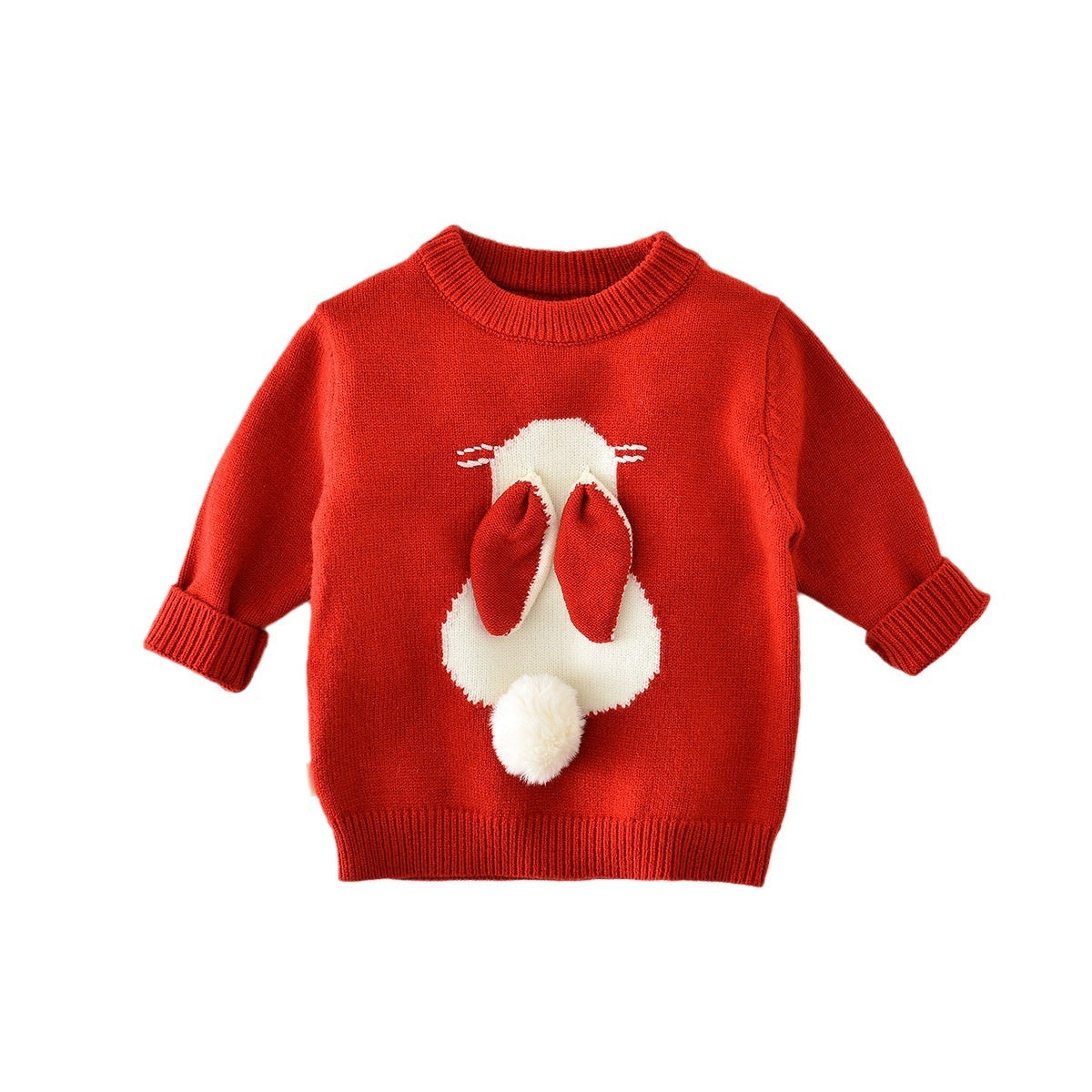 Baby Jumpsuit Cartoon Knitted Rabbit Sweater