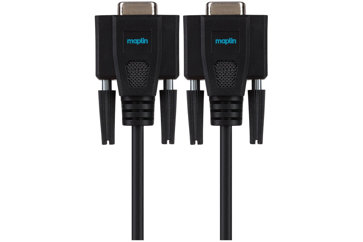 Câble nul modem RS232 série Maplin Premium femelle 9 broches - Noir, 3 m