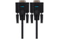 Câble nul modem RS232 série Maplin Premium femelle 9 broches - Noir, 3 m