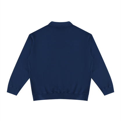 Unisex Vintage Wash Collared Sweatshirt 320GSM