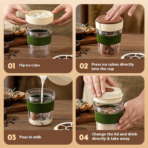 Cold Cup Portable Coffee With Ice Tray