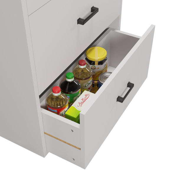 Display Cabinet White 60x23.5x180cm