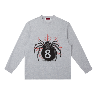Crewneck Long-Sleeve T-Shirt | Spider Eight 280GSM