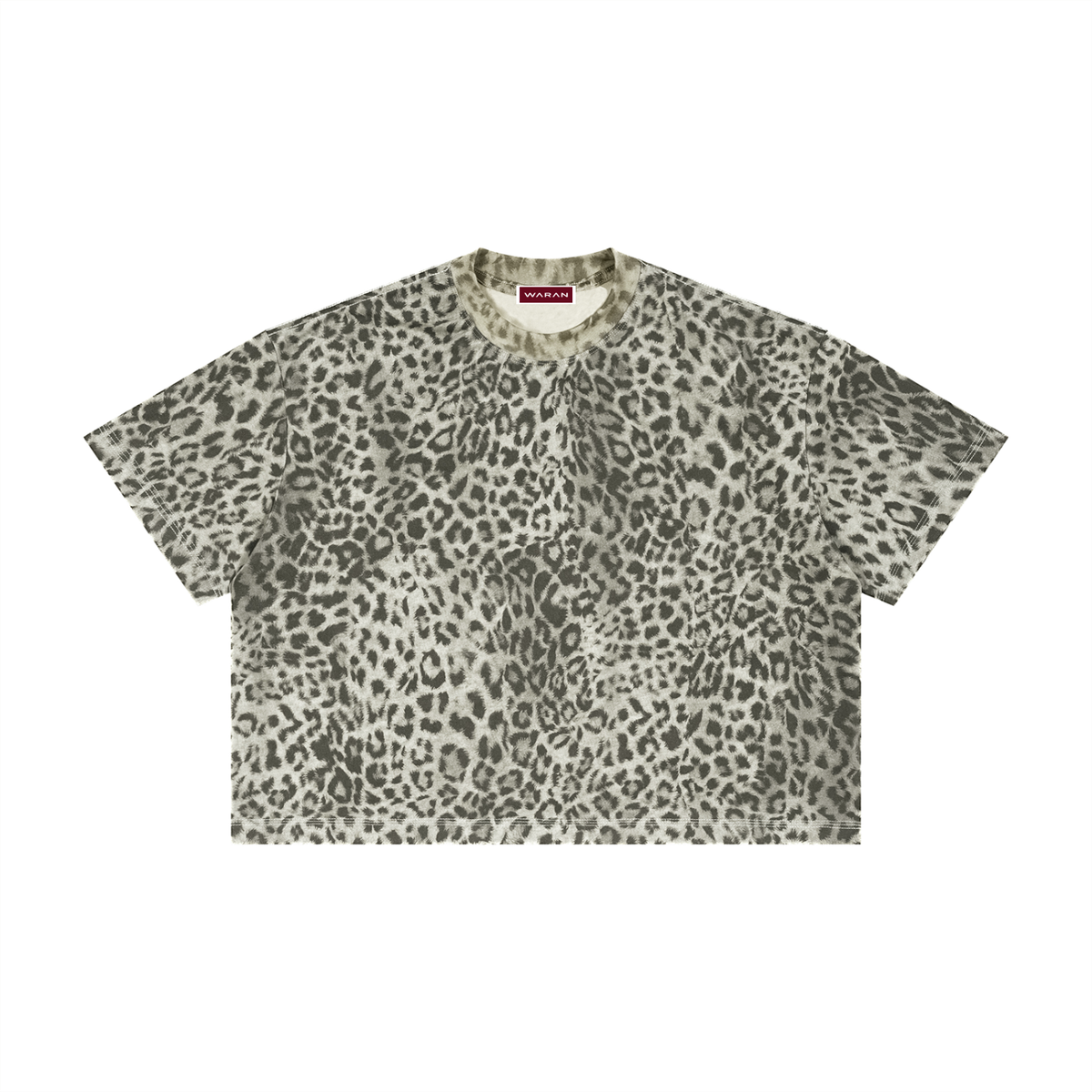 Unisex Leopard Print Boxy T-Shirt