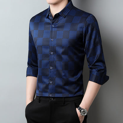 Men's Lapel Long Shirt