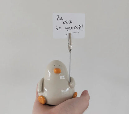 Jemima with the Reminder - Helpful Note Holder Duck