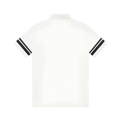 Women's Striped Color Block Polo Dress 210GSM