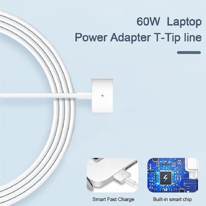 Power Cable Adapter Charger For MacBook Air 11-13-60W, MagSafe 2, T-Tip