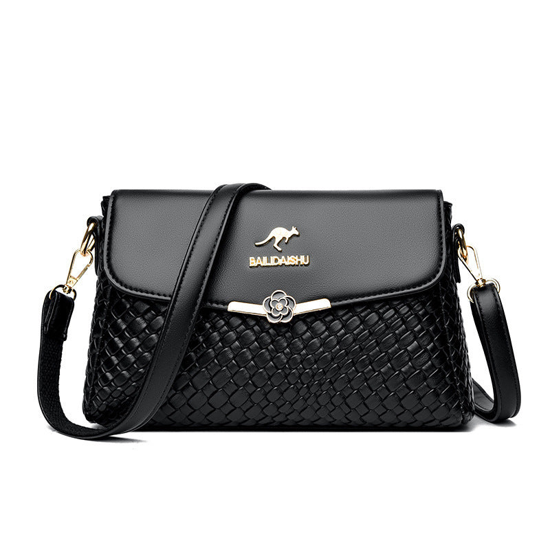 Plaid PU Leather Crossbody Bag