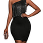 Women's Sexy One-Shoulder Sequin Dress