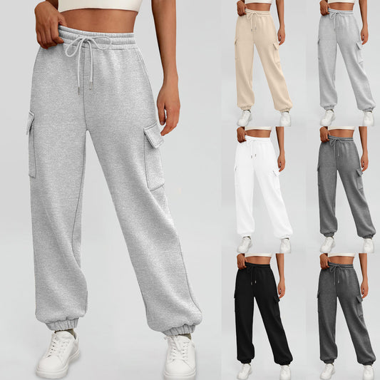 Women's Fleece Lined Joggers - Sweatpants with Pockets