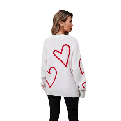 Hearts Valentine's Day Pullover