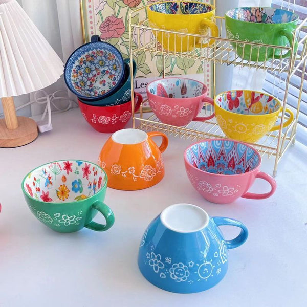 Hand-Painted Ceramic Cup