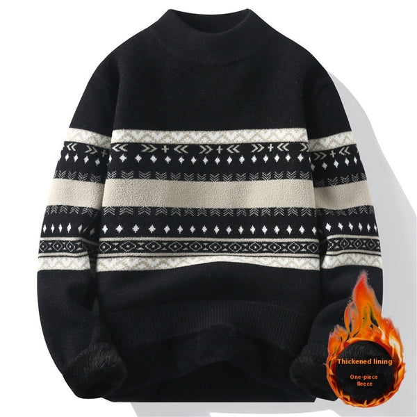 Pull en velours une pièce pour homme hiver