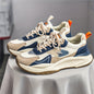 Men's Color Block Chunky Sneakers - Trendy, Comfy, Non-Slip & Durable for Outdoor Activities