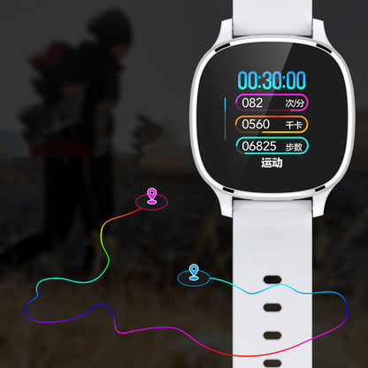 Bracelet intelligent grand écran tactile complet fréquence cardiaque Bluetooth sport