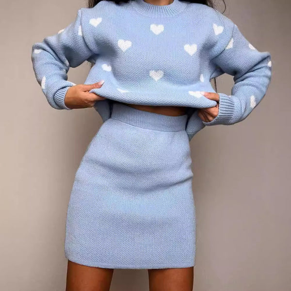 Womens Round Neck Long Sleeve Slim Sweater - Stuffs & Savers