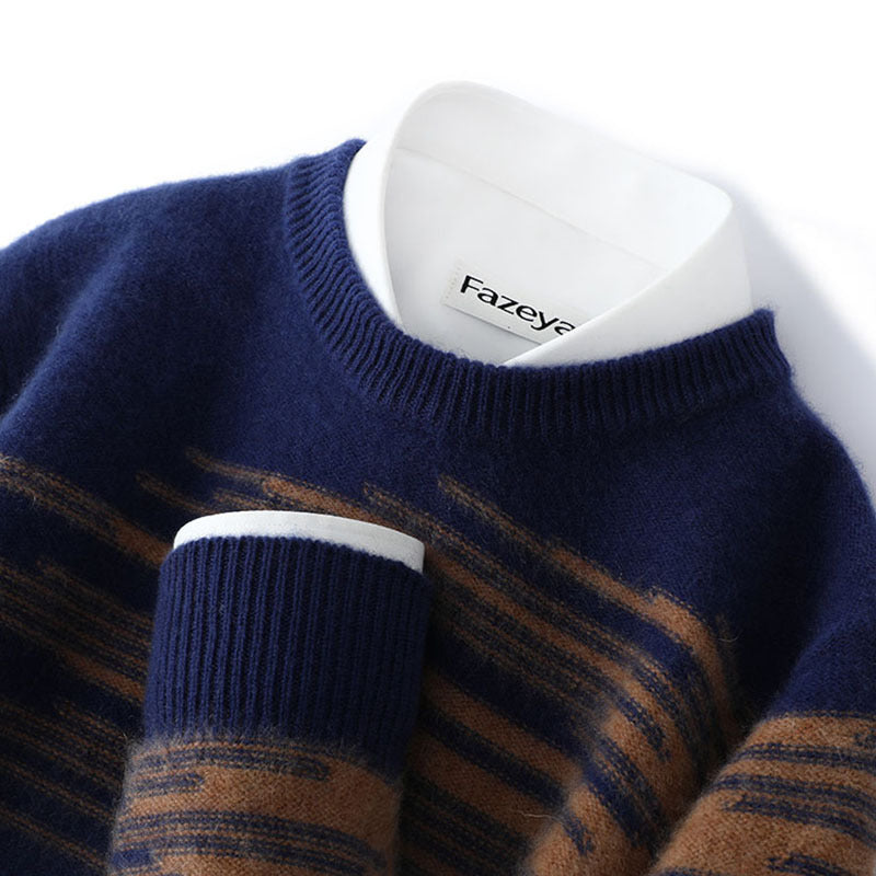 Mens Cashmere Sweater Pure Wool