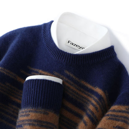 Mens Cashmere Sweater Pure Wool