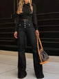 Women's slimfit Stretch Flared Pants