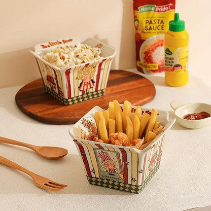 XINGX ceramic Popcorn Bowl