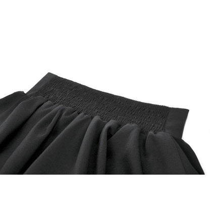 Dark in Love Lolita-Inspired Ruffled Mini Skirt in Black