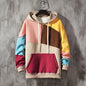 New Couple Winter Fleece-lined Thick Casual Loose Large Size Pullover Top