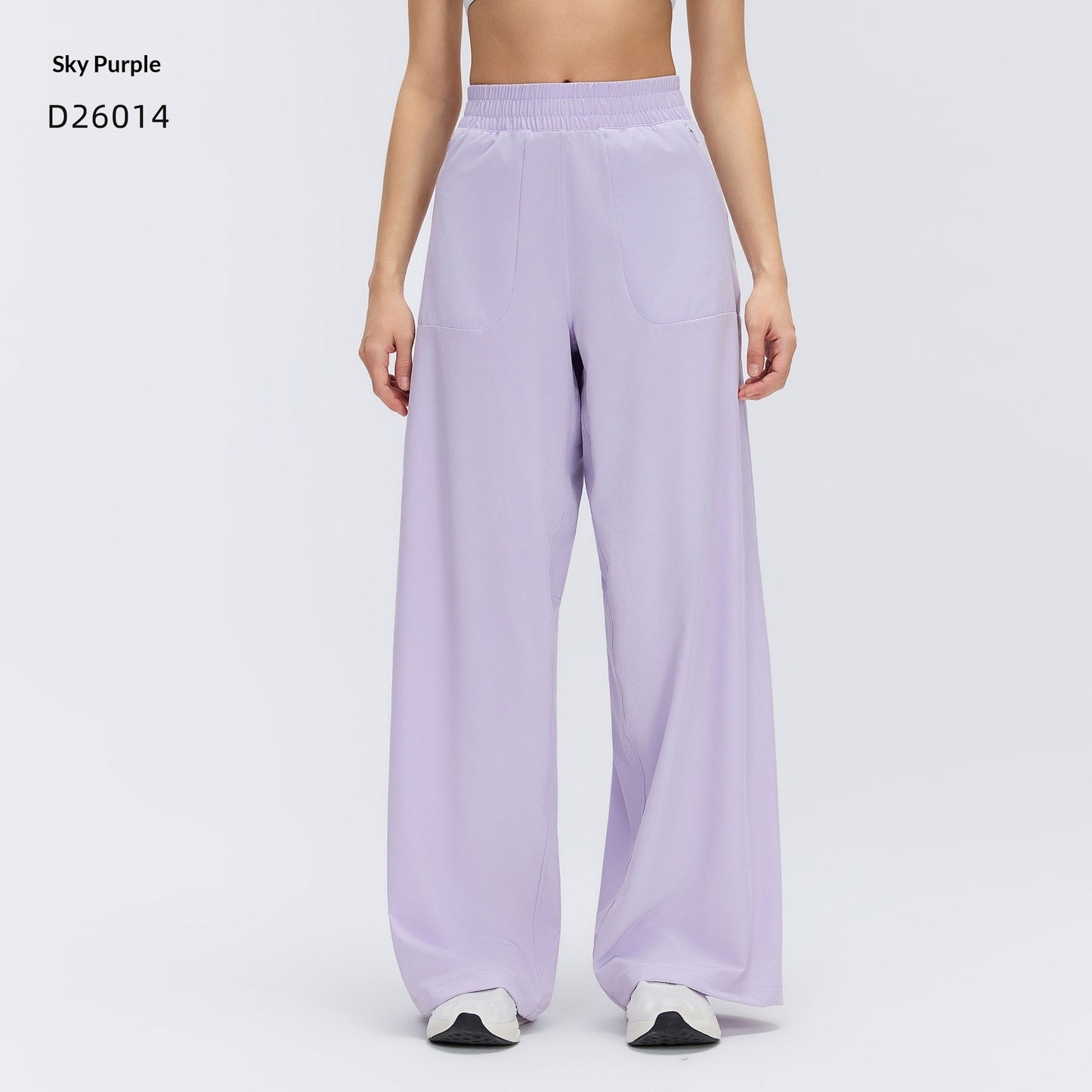 Drawstring Casual Wide-leg Pants
