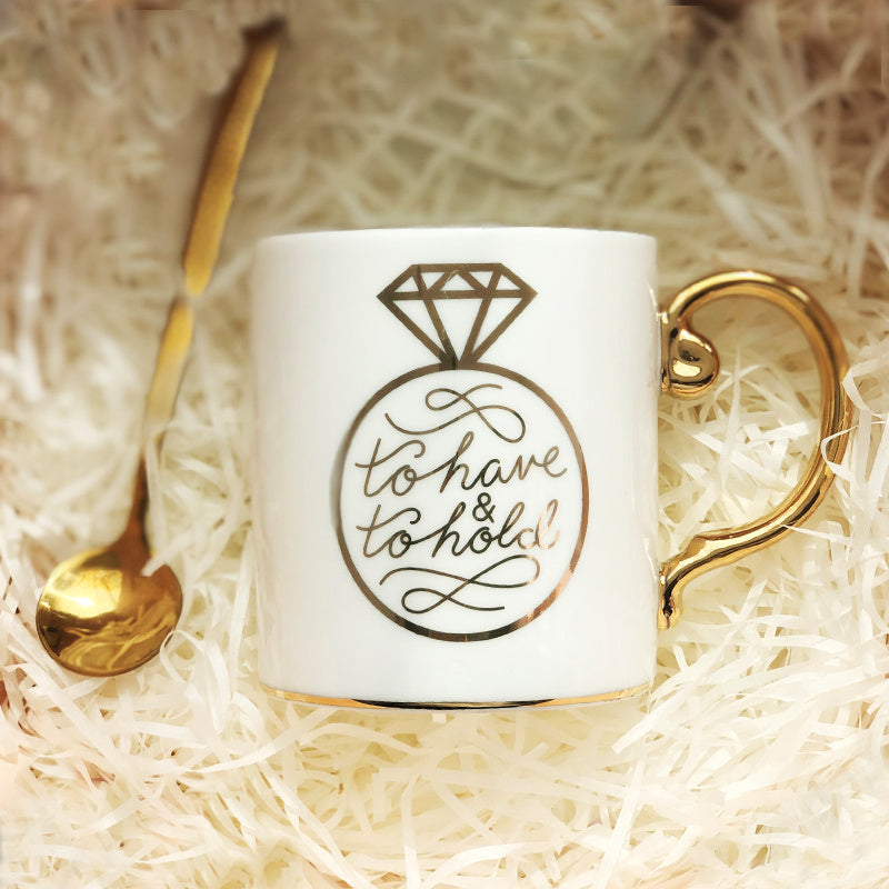Premium Sense Mug With Lid Spoon