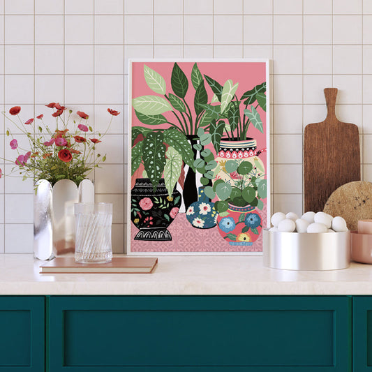 ANTIQUE BUD VASES COLLECTION PRINT
