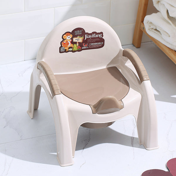 Children's Plastic Toilet with Backrest
