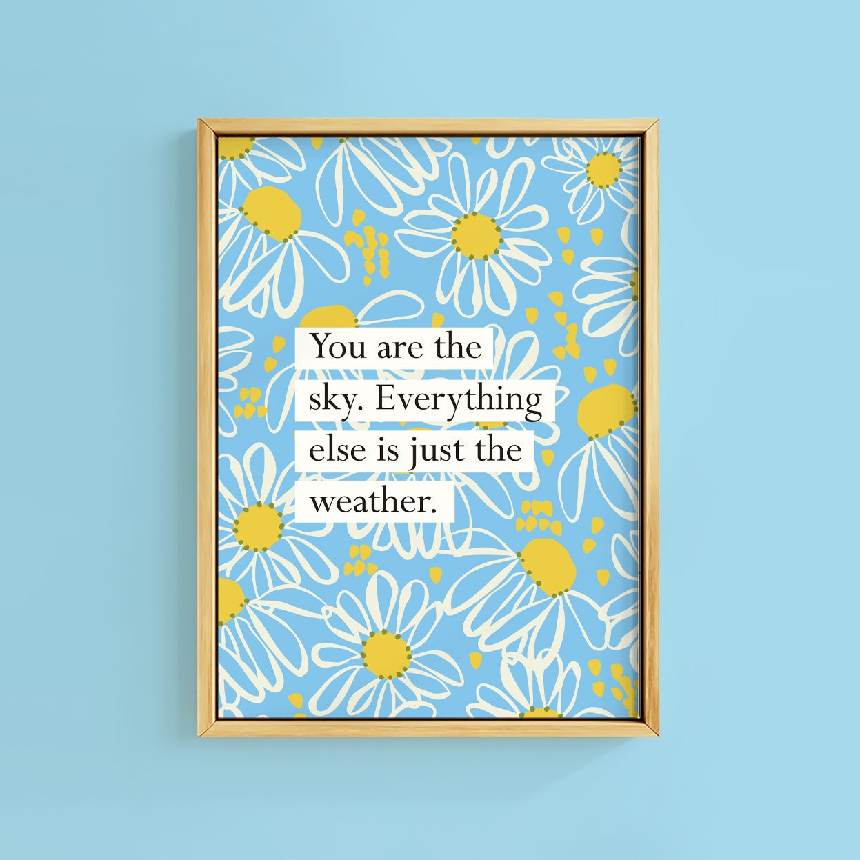 YOU ARE THE SKY BOOK QUOTE PRINT