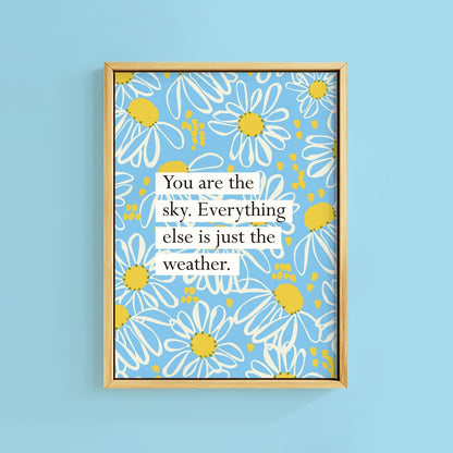 YOU ARE THE SKY BOOK QUOTE PRINT