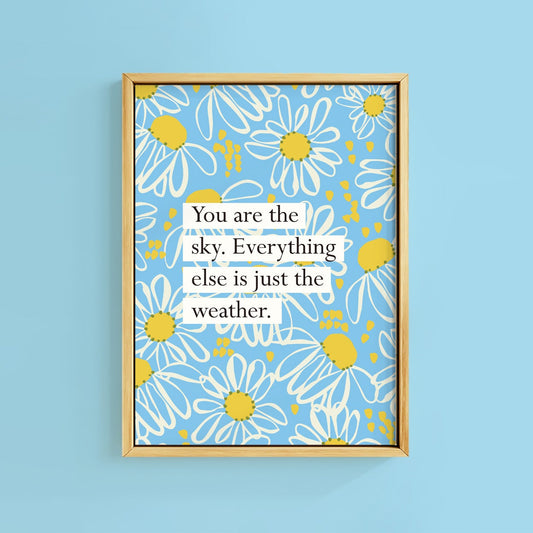 YOU ARE THE SKY BOOK QUOTE PRINT