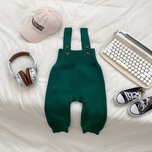 Baby Knit Bib Jumpsuit