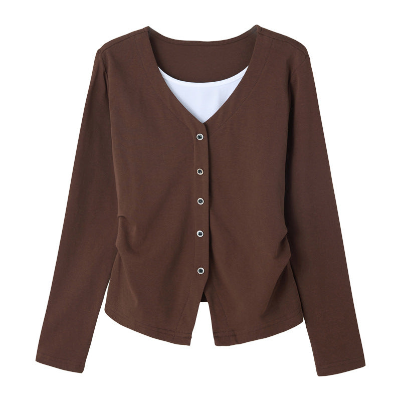Slim fit long sleeved T-shirt
