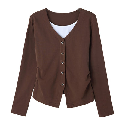 Slim fit long sleeved T-shirt