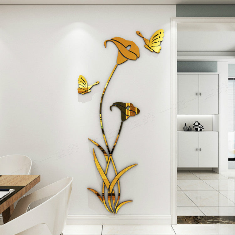 Lily Crystal Acrylic 3D Wall Stickers