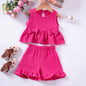 Cute Bow-Knot Cotton Tank Top And Shorts