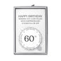 60th Birthday Heart Charm Stretch Bracelet with Quote Gift Box