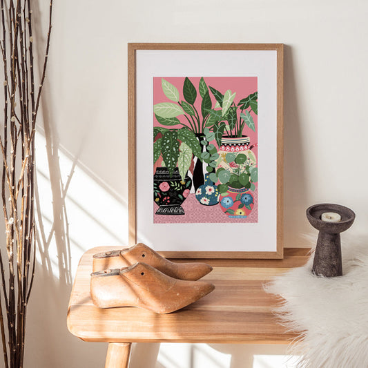 ANTIQUE BUD VASES COLLECTION PRINT