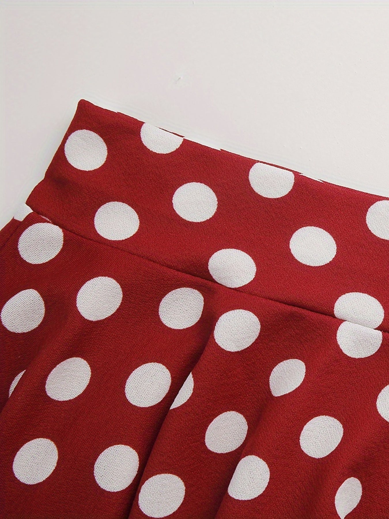 Jupes patineuses Kpop à pois, mini-jupes polyvalentes décontractées à volants coupe trapèze, vêtements pour femmes