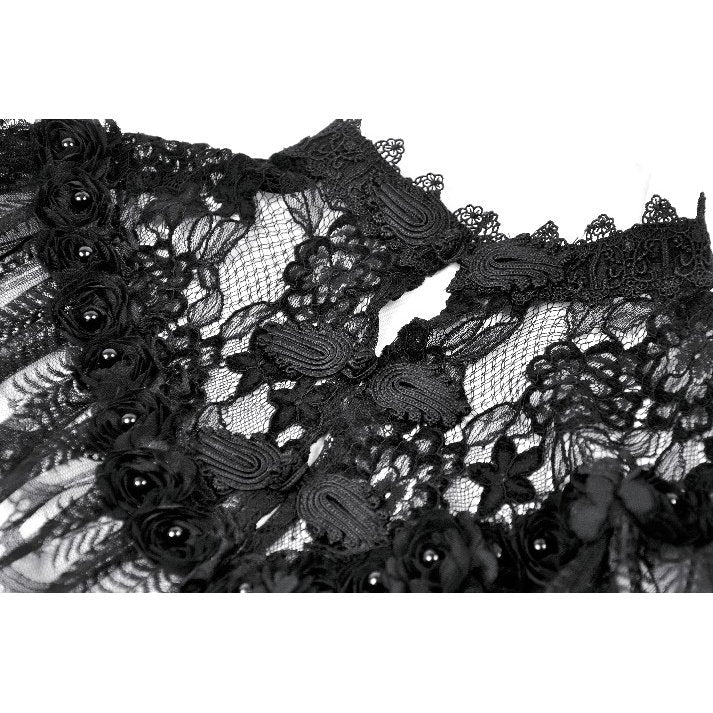 Dark in Love Morwenna Capelet Gothique Volants Dentelle