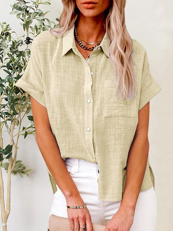 Chemise boutonnée à manches courtes
