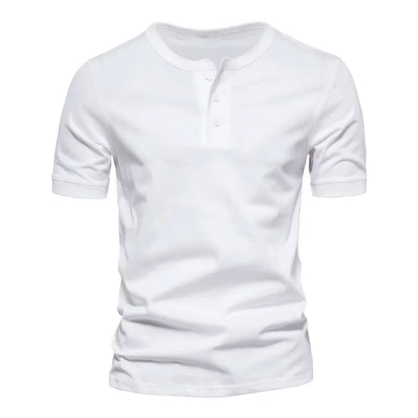 T-shirt col rond uni pour homme - Manches courtes