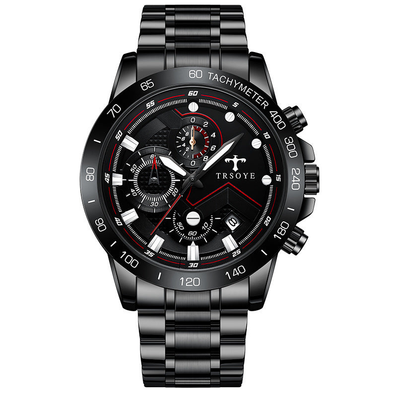 TRSOY Mens Waterproof Quartz Watch