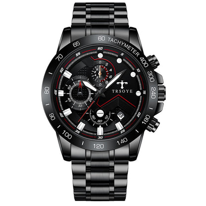 TRSOY Mens Waterproof Quartz Watch