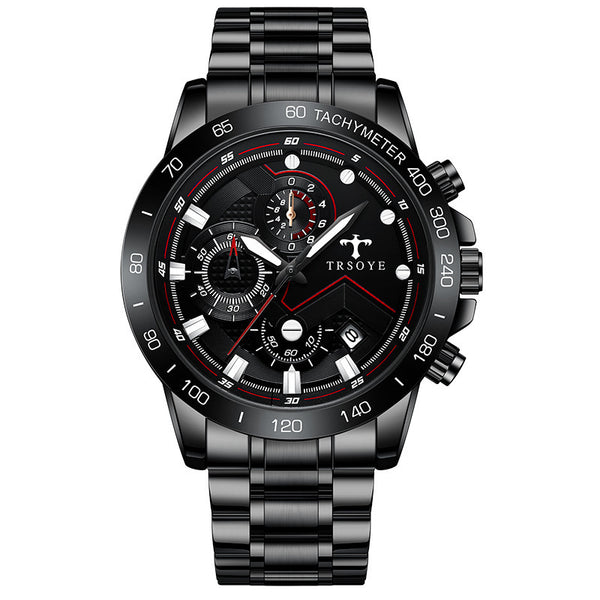 TRSOY Mens Waterproof Quartz Watch