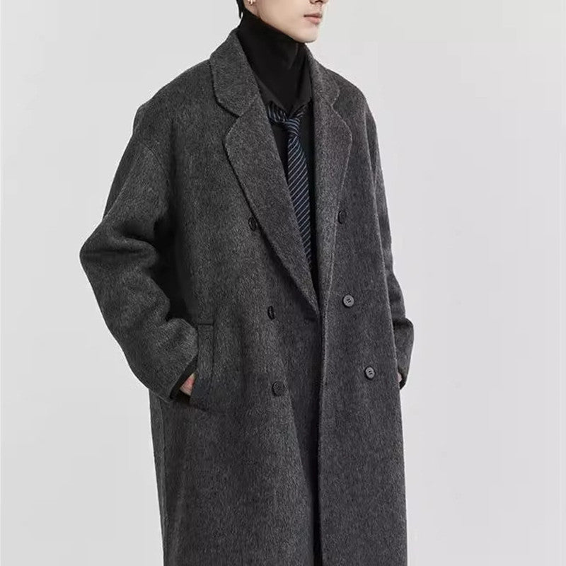 Double-sided Woolen Coat Men's Mid-length