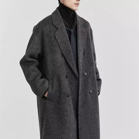 Double-sided Woolen Coat Men's Mid-length